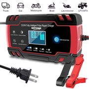 E-FAST 12V/8A 24V/4A Auto Smart Car Battery Charger, Maintainer for AGM, Marine, Boat, Truck
