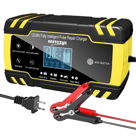 12V/8A 24V/4A Smart Car Battery Charger Auto Trickle Charger for Truck AGM Marine