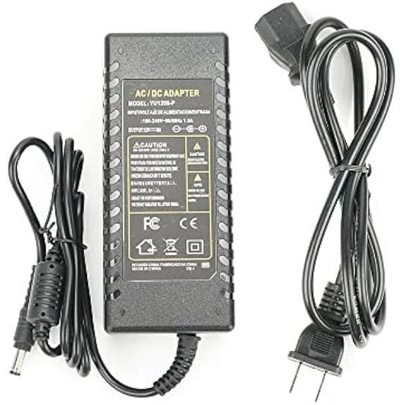 LinQingQ 12V 8A 96W Power Supply AC Adapter, AC 100-240V to DC 12V Converter with 5.5x2.5mm DC Output Jack for LED Strip Light Wireless Router ADSL Security Camera