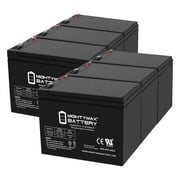 12V 8Ah Electric Scooter Battery for 7ah Razor W13112430185 - 6 Pack