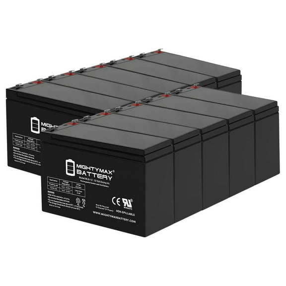 12V 8Ah Go-Ped ESR750, Electric Speed Racer 750 Scooter Battery - 10 Pack