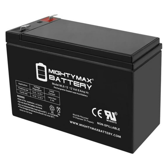 12V 8Ah SLA Battery Replacement for Bright Way Group BWG 1280