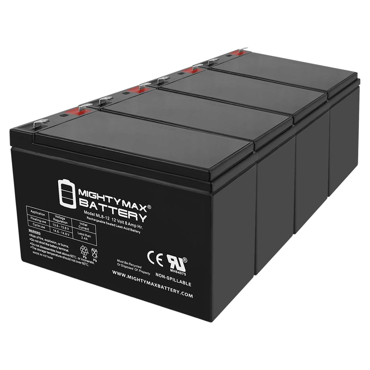 12V 8Ah SLA Battery Replaces MarCum LX-3TC Ice Fishing Sonar - 4 Pack - Walmart Business Supplies 12V 8Ah SLA Battery Replaces MarCum LX-3TC Ice Fishing Sonar - 4 Pack - Walmart Business Supplies