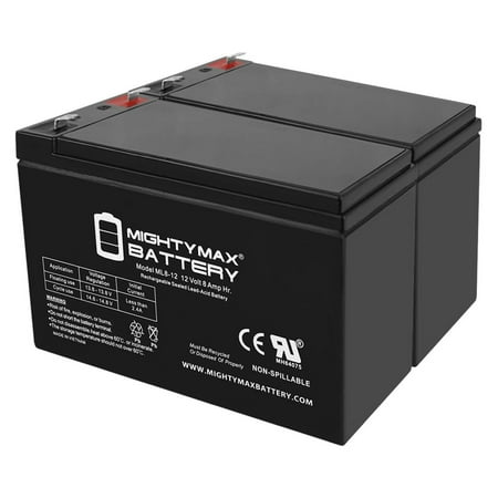 12V 8Ah SLA Battery Replaces PCM PowerCom KIN-1000AP RM - 2 Pack