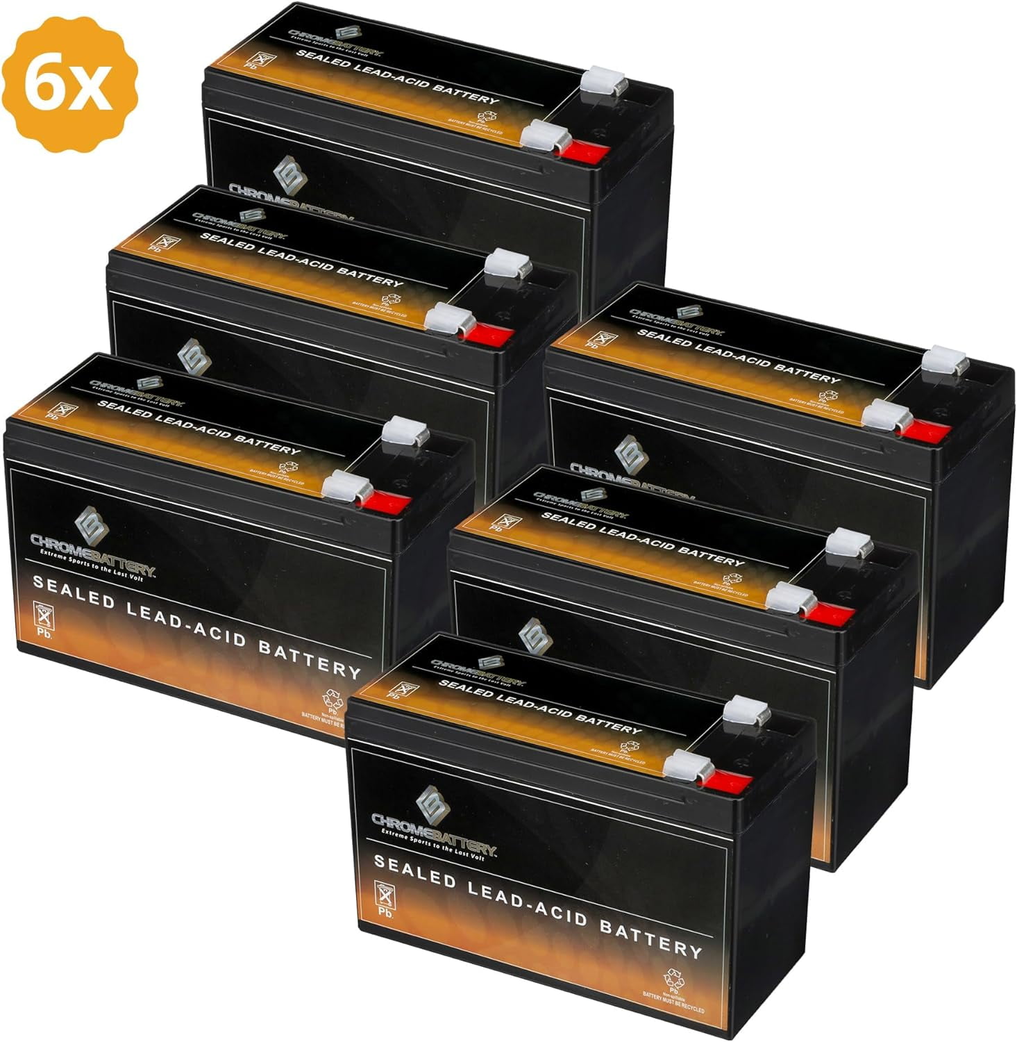 12V 9AH Rechargeable SLA Battery CP1290 6-DW-9 HR9-12 PS-1290F2 ...