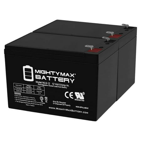 12V 9AH Replacement Battery for CyberPower RB1290 UPS - 2 Pack