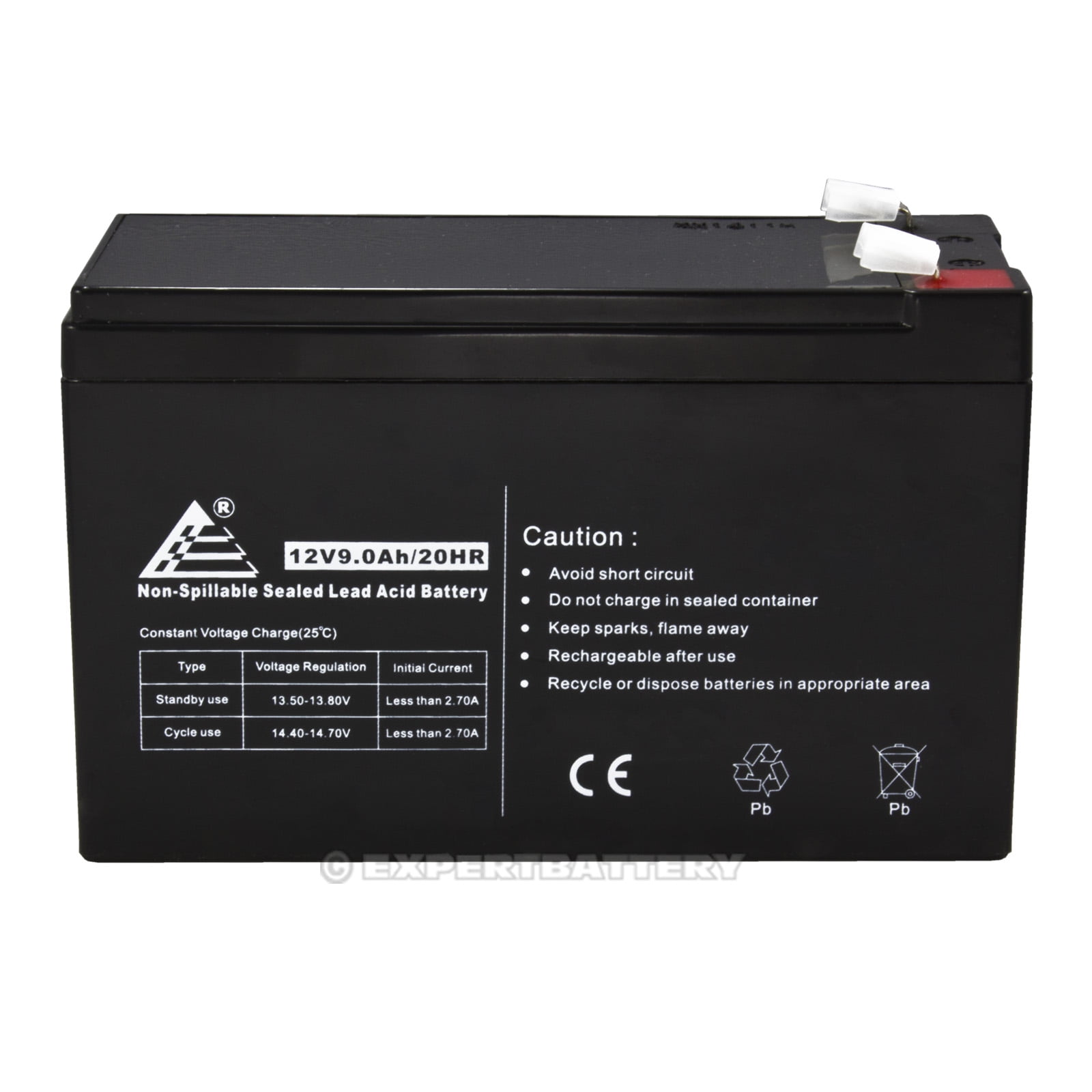 12V 9AH SLA AGM Battery Replaces RBC17, CP1290, HR9-12, BP8-12, UB1290, PS-1290