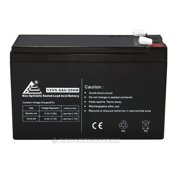 12V 9AH SLA AGM Battery Replaces RBC17, CP1290, HR9-12, BP8-12, UB1290, PS-1290