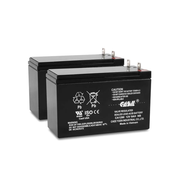 12V 9AH SLA Battery Replacement for SEL HYS1290 2pk