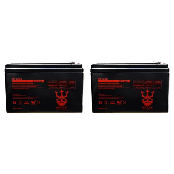 12V 9AH SLA Battery for Razor Pocket Mod / Pocket Rocket / Sport Mod by Neptune - 2 Pack