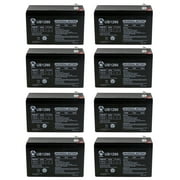 12V 9AH SLA Replacement Battery for ELSAR 150 - 8 Pack