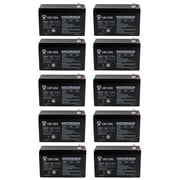 12V 9AH SLA Replacement Battery for Notifier PE712 - 10 Pack