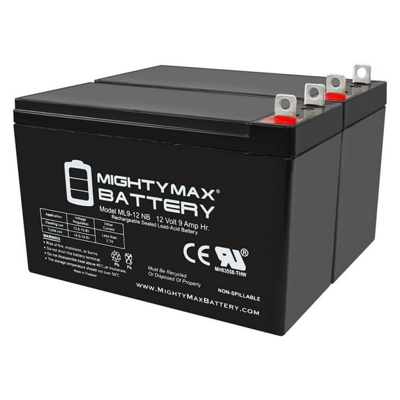 12V 9AH SLA Replacement Battery for Ritar RT1290 - 2 Pack
