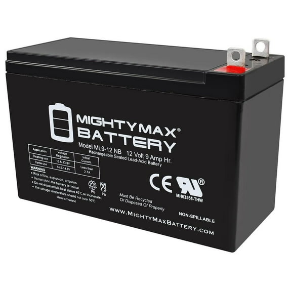 12V 9AH SLA Replacement Battery for Vector VEC010S