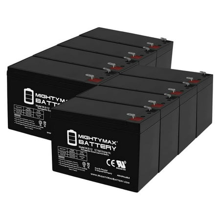12V 9Ah Battery Replacement for ASF 100LB D.A.M Fish Feeder - 8 Pack
