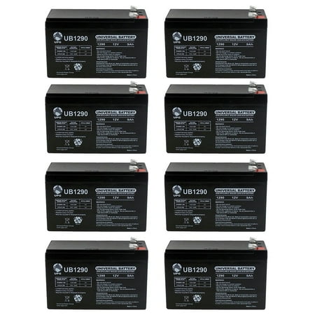 12V 9Ah SLA Battery Replacement for Peg Perego SLIM 3 - 8 Pack