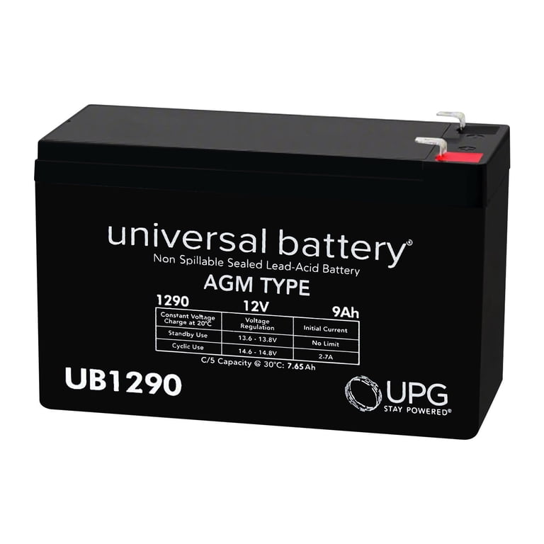 PowerStar 12V 9Ah Sealed Lead Acid Battery — Rechargeable SLA/AGM Replacement For Scooters, UPS, Solar & More