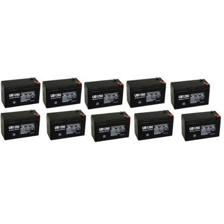 12V 9Ah SLA Battery for Campbell Hausfeld RP3200 Inflator + 10 Pack