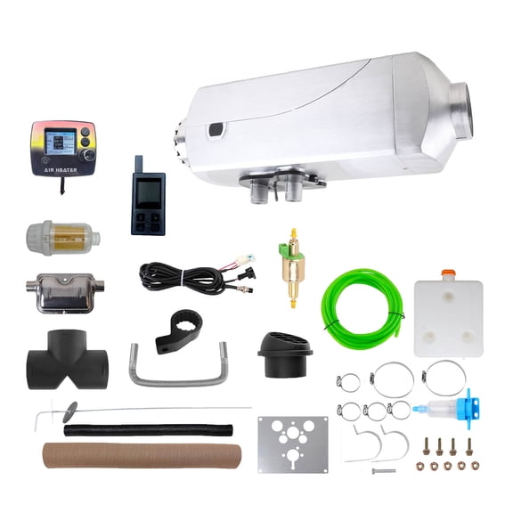 12V 9KW Diesel Air HeaterWith Remote Control LCD Monitor Low Noise Fast Heating Parking Heater, For Car Trucks Boat Bus RV and Trailer