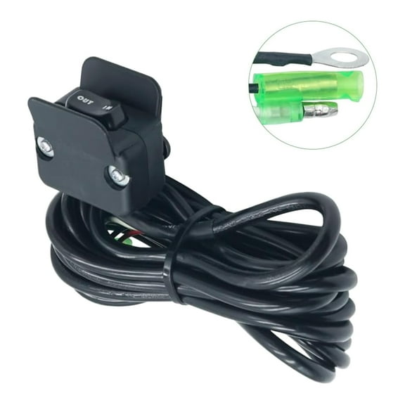 12V ATV Winch Thumb Handlebar Control Line Kit ATV Accessory Handlebar