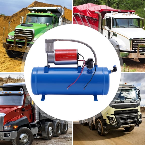 12V Air Compressor with 6L Tank, 150 PSI Portable Tire Inflator, 23A Heavy Duty Air Pump for Truck SUV RV, Auto Shut-Off 90-120 PSI Pressure Switch, Compact 11.5 lbs for Car Trunk Storage