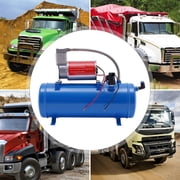 12V Air Compressor with 6L Tank, 150 PSI Portable Tire Inflator, 23A Heavy Duty Air Pump for Truck SUV RV, Auto Shut-Off 90-120 PSI Pressure Switch, Compact 11.5 lbs for Car Trunk Storage