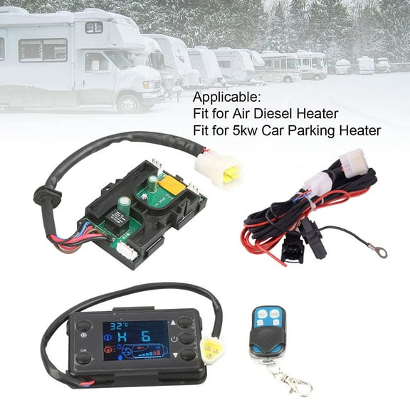 12V Air Diesel Heater LCD Monitor Control Board Motherboard Remote Wire Harness