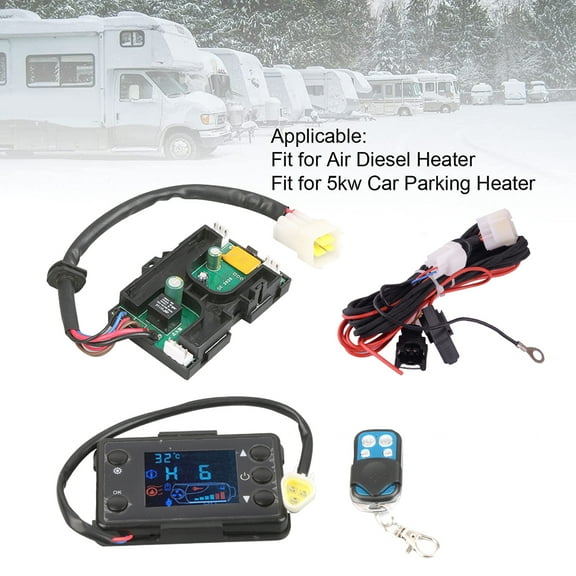 12V Air Diesel Heater LCD Monitor Control Board Motherboard Remote Wire Harness