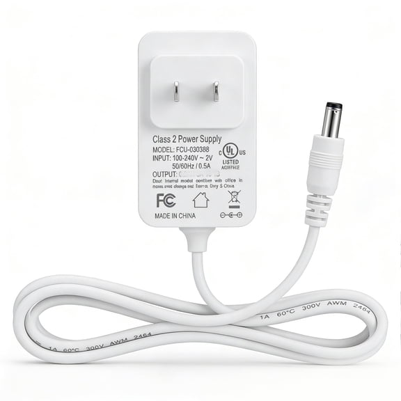 12V Alexa Power Adapter Replacement for Echo Dot 3rd Generation, Echo Dot 4th Generation, Echo Dot 5th Generation, Echo Dot Kids Edition, Echo Show 5 and Fire TV Cube Power Adapter Charger