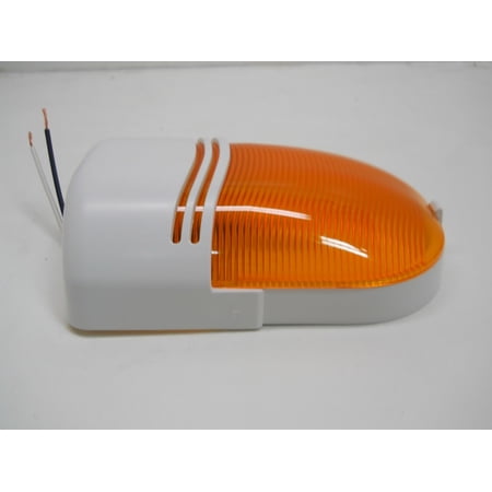12V Amber RV Camper Trailer Porch Security Scare Outside Light / Single Bulb
