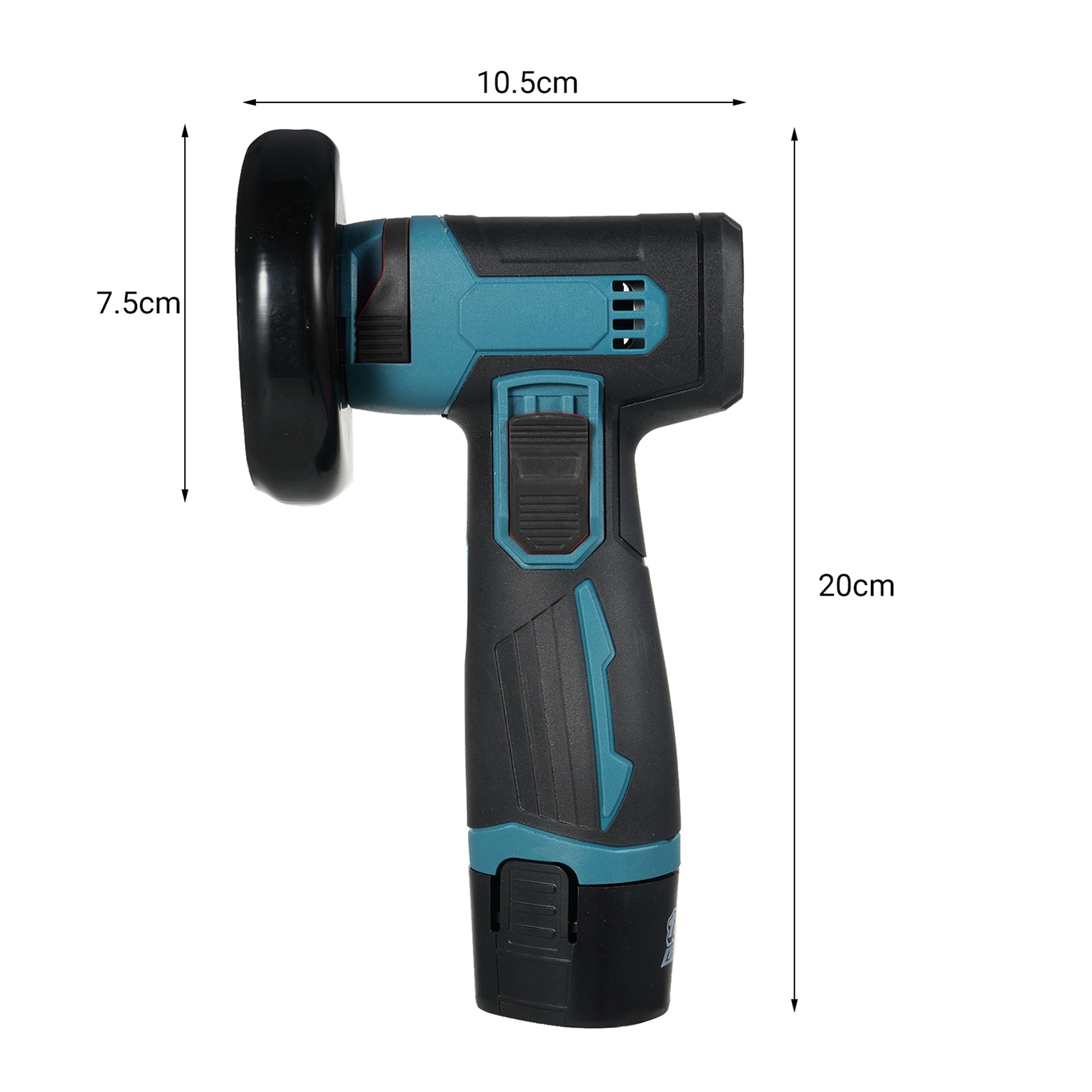 12V Angle Grinder Machine 12V Cordless Brush Angle Grinder Kit, Ginding Disc 3 Inch/76mm, Lightweight Angle Grinder Tool W/ 2PCS 1300mAh Lithium-Ion Battery & Charger, Ergonomic Button Position