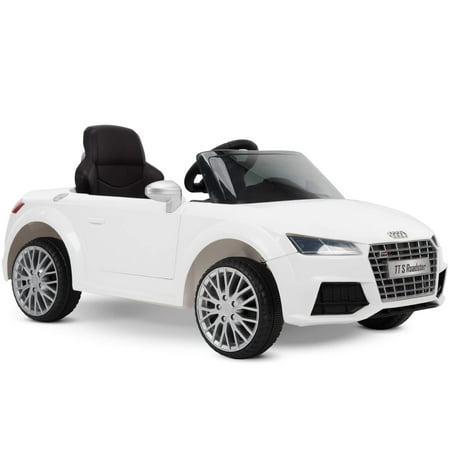 12V Audi Electric Battery-Powered Ride-On Car, for Children 3+ Years, White, by Huffy