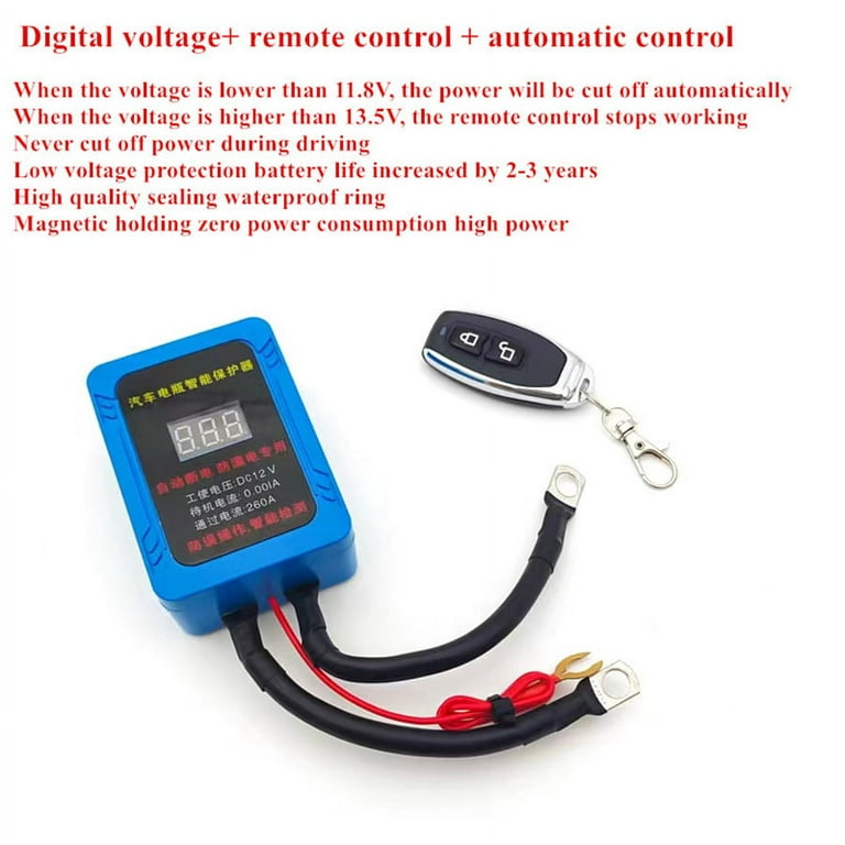 12V Wireless Remote Control Power Cut Off Car Battery Disconnect Switch  System