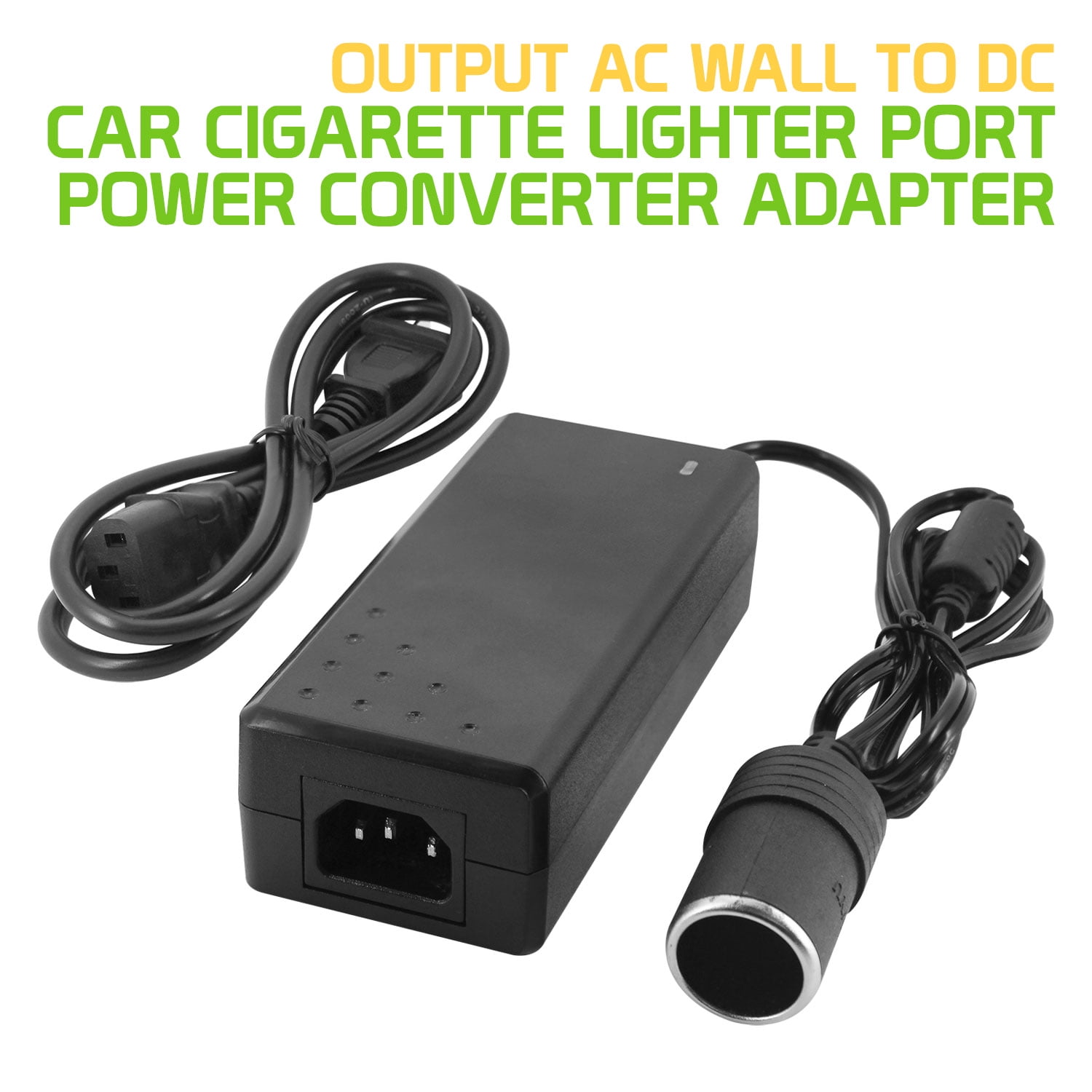 Car Cigarette Lighter Converter Plug Adapter 110V-240V AC Wall Power To 12V  DC