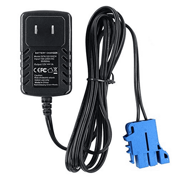 12V Battery Charger for Peg Perego, Ground Force Tractor John Deere Gator XUV Polaris Outlaw Citrus RZR 900 Powered Ride On Car Replacement Power (Model: SFN120100CH)