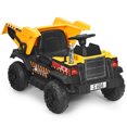 thumbnail image 1 of 12V Battery Kids Ride On Dump Truck with Electric Bucket - Color: Yellow, 1 of 5