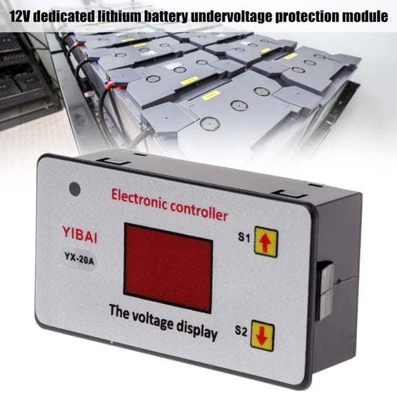 12V Battery Low Voltage Disconnect Module,Battery Low Voltage Cut off On Protection Undervoltage Controller and Prolong Battery Life with LED Display
