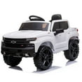 thumbnail image 1 of 12V Battery Powered Electric Car for Kids ,Licensed Chevrolet Silverado Ride On Truck Car with Remote Control,MP3/FM, LED Lights,3.7mph Max Speed,Spring Suspension Electric Vehicle for Kids/Toddlers, 1 of 7