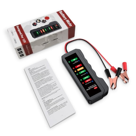 12V Battery Tester Automobile Battery Analyzer Check Alternator Battery Tester Checker Battery Charging Fault Tester for Car ,Fast and Accurate Precise