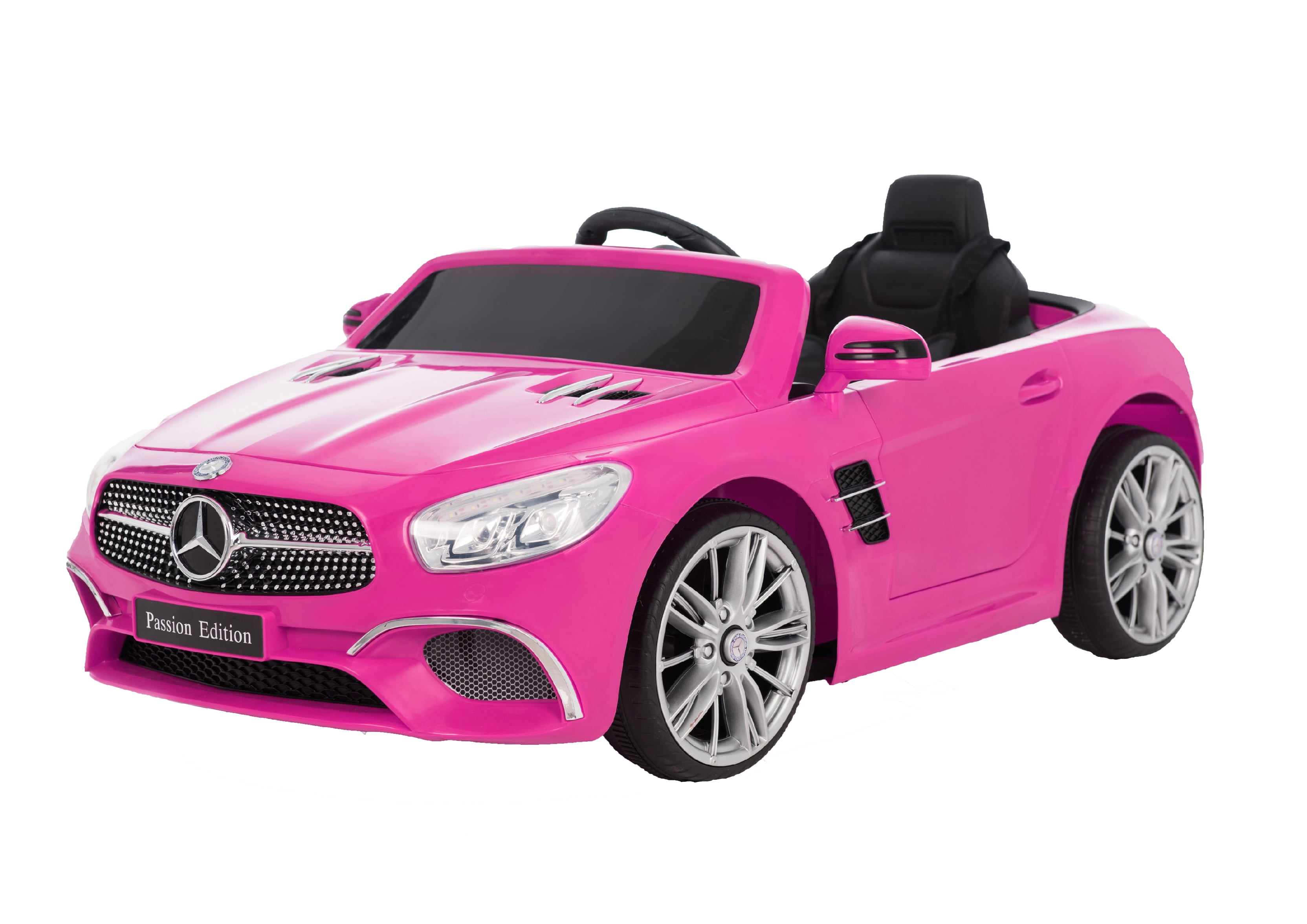 Pink benz power wheel deals