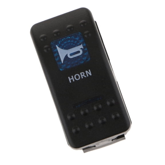 12V Blue LED Light Push Button Toggle Switch Momentary On Off