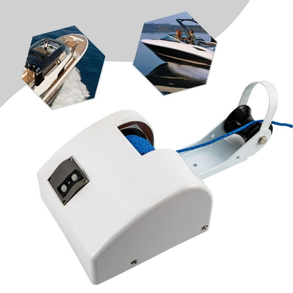 12V Boat Electric Windlass Anchor Winch W/ Wireless Remote Marine Saltwater New White