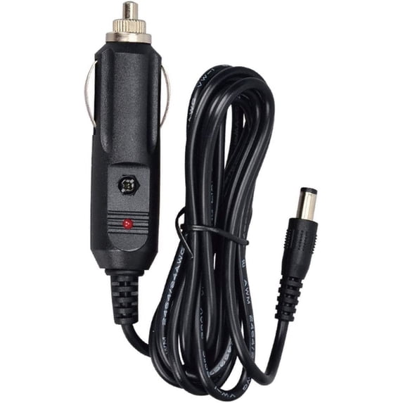 12V Car Adapter Compatible for All Snailax Back Massage Cushion Cigarette Lighter Car Charger Adapter, Black