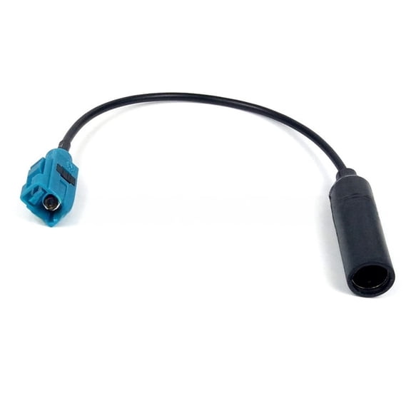 12V Car Audio FM Radio Antenna Adapter Cable Female to DIN for Passat for JETTA for GOLF for BORA,-Plug and Play Aerial Connector for Car Stereo Head Unit