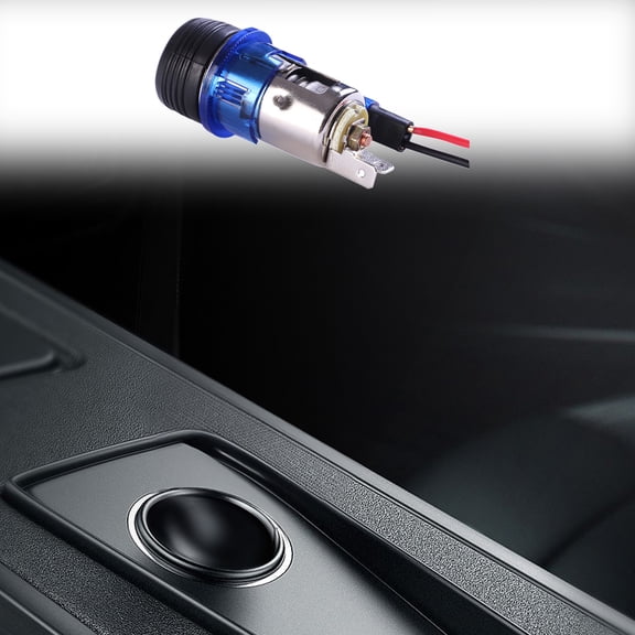 12V Car Cigarette Lighter, Car Free Installation Cigarette Lighter Element Socket Plug Socket DC Button, Cigarette Lighter Replacement Accessory Push Button for Most Automotive Vehicles