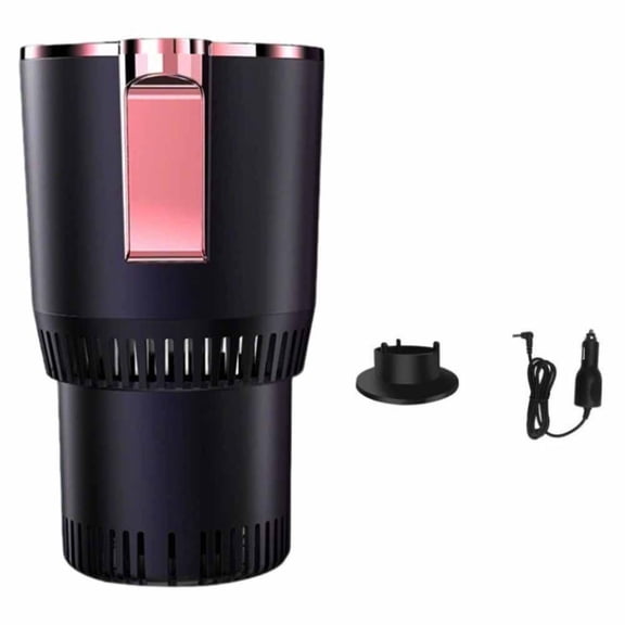 12V Car Cup Holder Cooler and Warmer, LED Display Beverage Temperature Controller with Adjustable Cooling Heating Function for Vehicle Travel