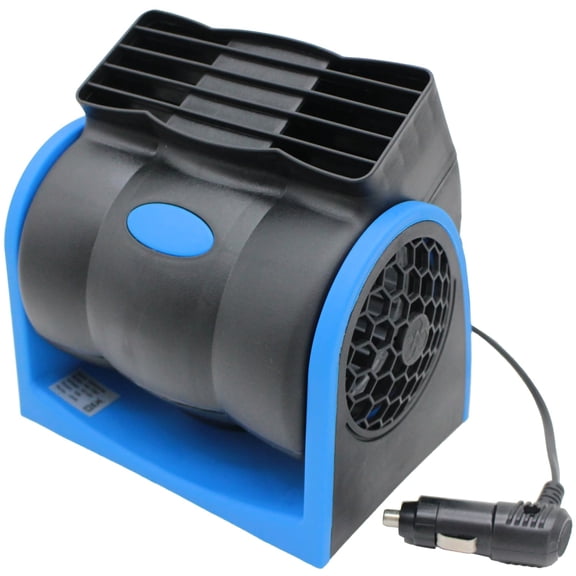 12V Car Fan,2 Speed Electric Cooling Fan,Blue Portable Cold Air Fans with Car Cigarette Lighter Plug,Squirrel Cage Fan for All Vehicles,Car Amplifier Cooling Fans