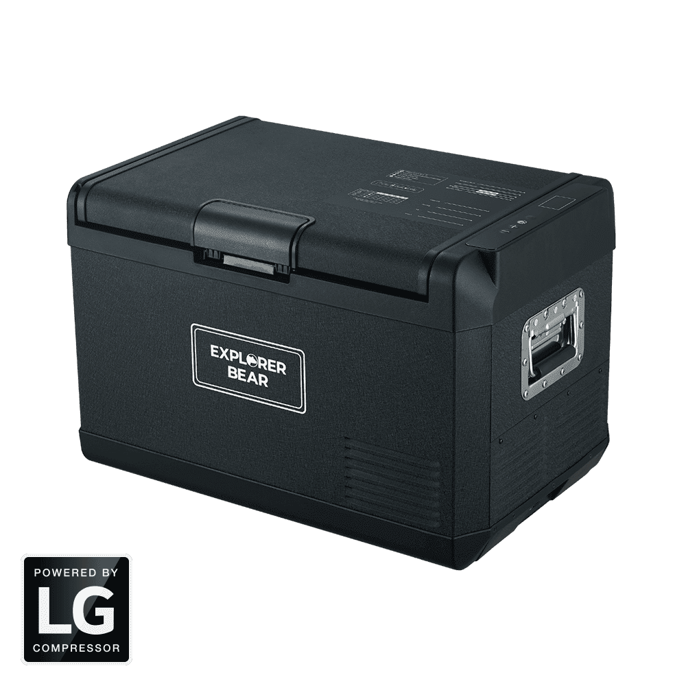 Explorer Bear 50L Black Stainless Steel Electric Cooler
