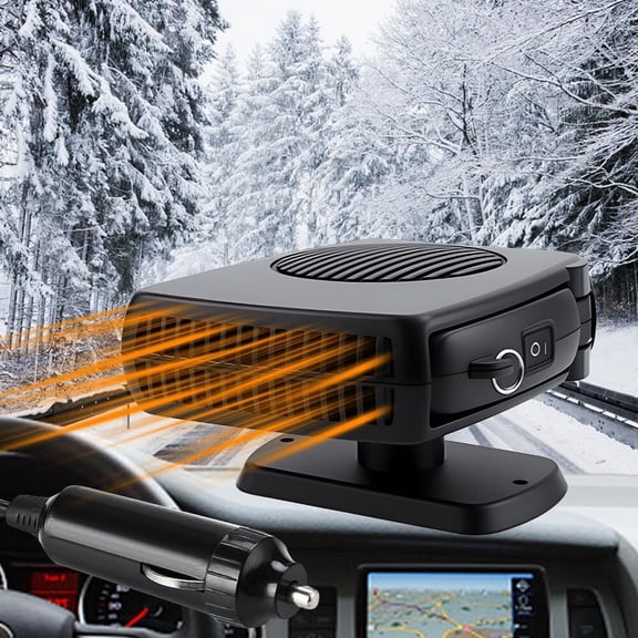 12V Car Heater, 150W Portable Auto Heater Fan Anti-Fog Car Defroster 2 In 1 Fast Cooling/Heating Cigarette Lighter Car Fan For Vehicles Quick Heating Air