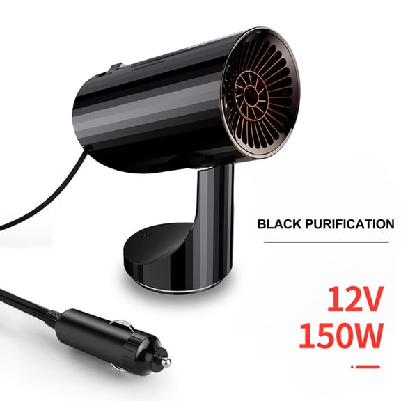 12V Car Heater - 180W Fast Defrosting for Windshield & Seats (PTC Heating, 360 Adjustable, Auto-Shutoff Safety)